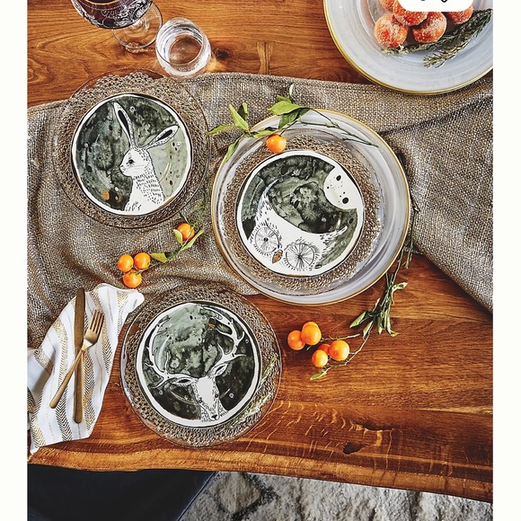Anthropologie Moonlit Forest Dessert Plates - Picture 2 of 2